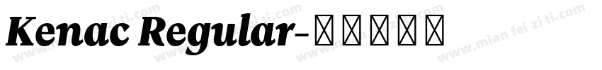 Kenac Regular字体转换